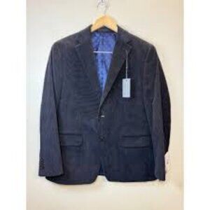 Michael Kors Mens Classic-Fit Corduroy Bla Navy 40L